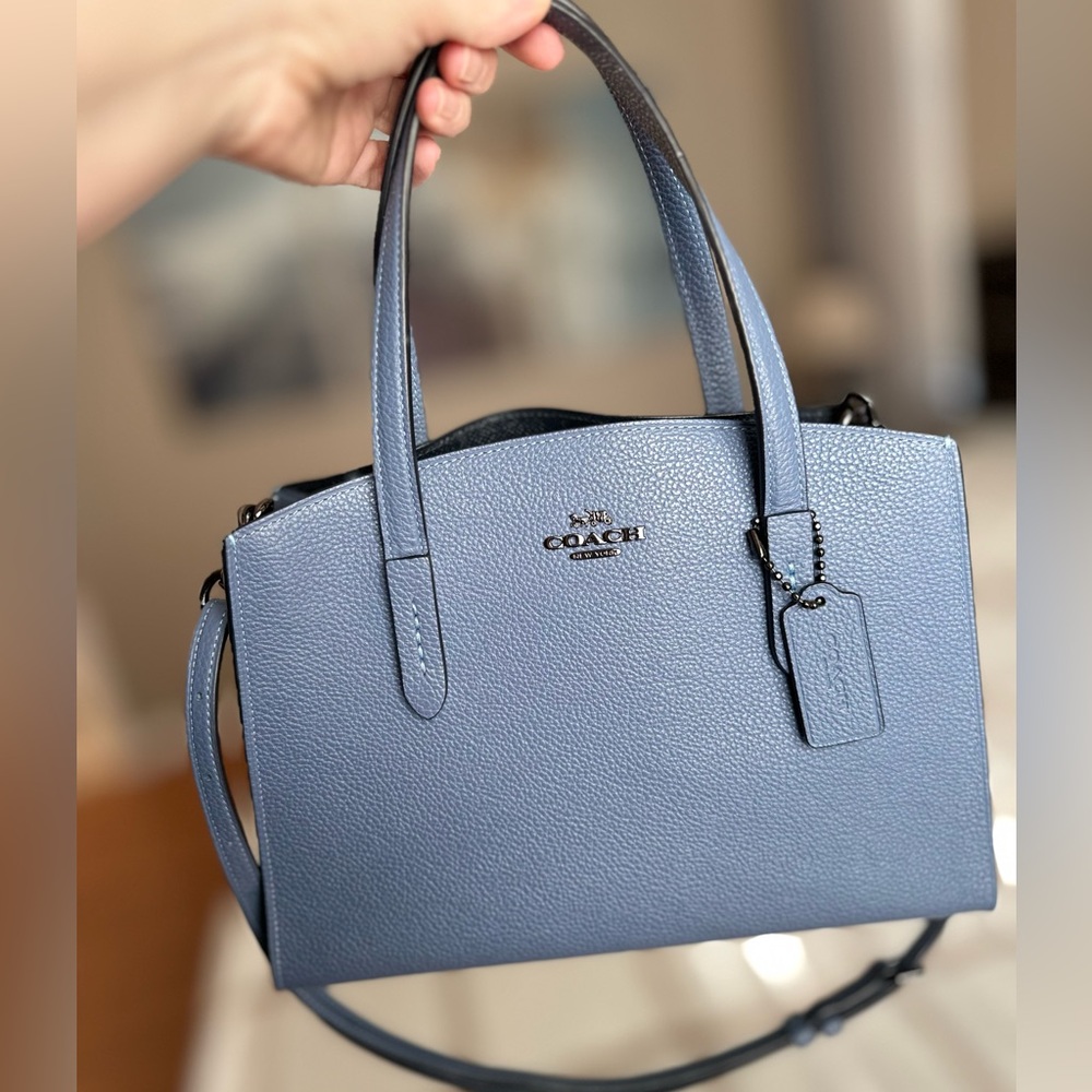Coach Charlie Carryall handbag and crossbody (blue)